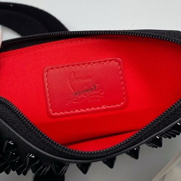 Christian Louboutin Loubilab Spiked Leather Crossbody Bag - Picture 9 of 9